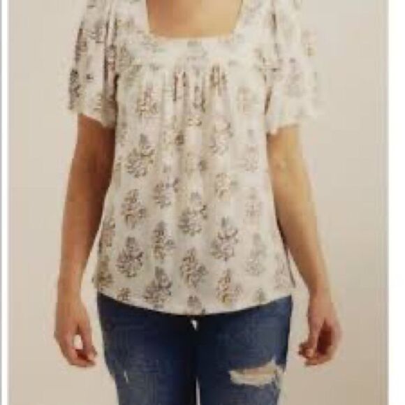 ⭐️lucky Ladies' Square Neck Top Shirt⭐️ - Picture 1 of 6